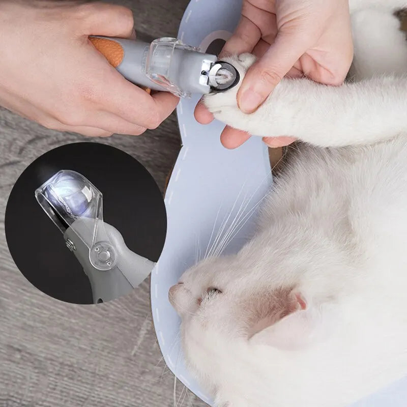 Multifunctional Pet Nail Trimmer LED Light-emitting